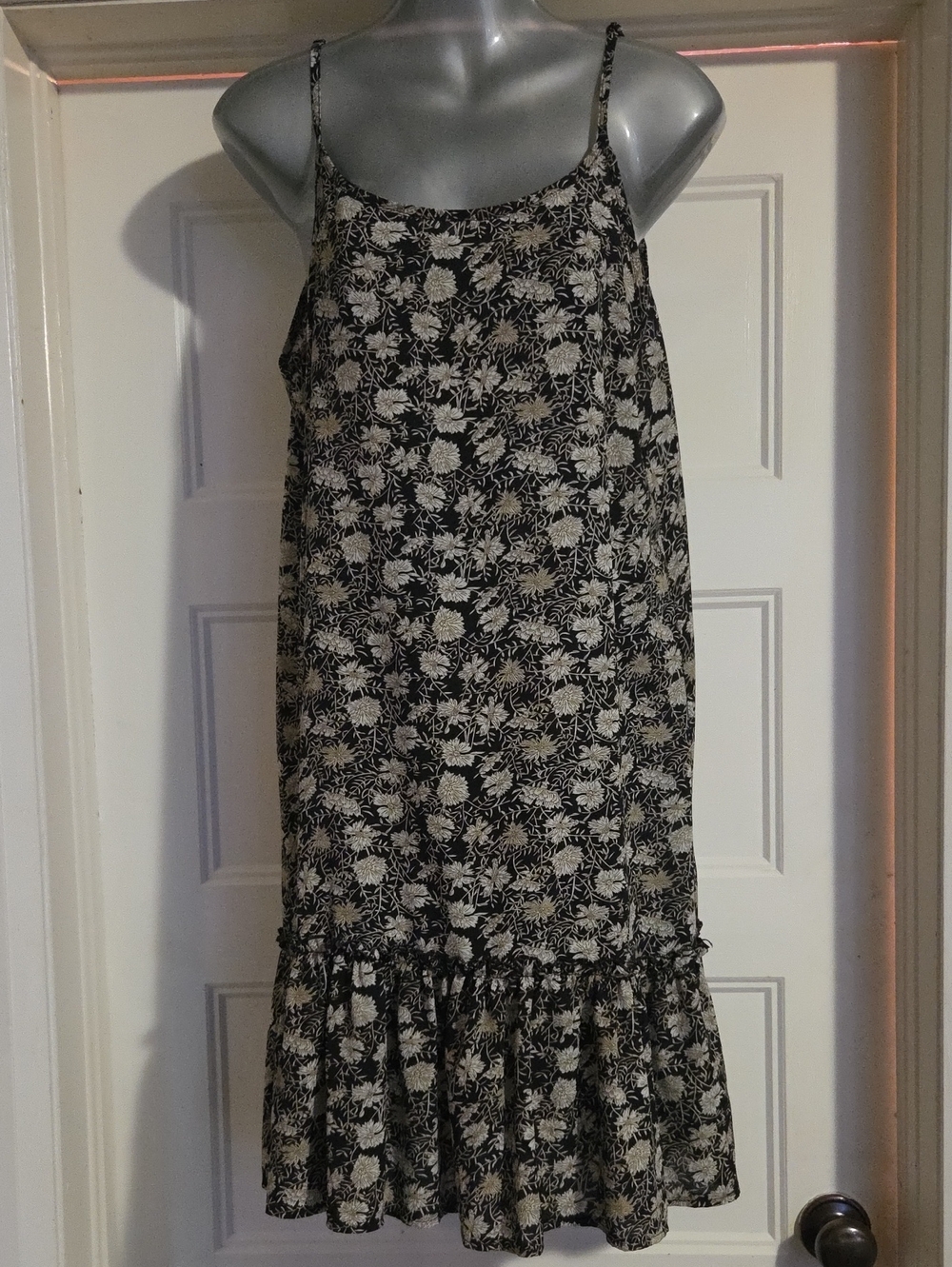 Molly Bracken Black and Cream Floral Dress